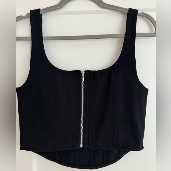 Soft Ribbed Corset Top - Picture 2 of 5